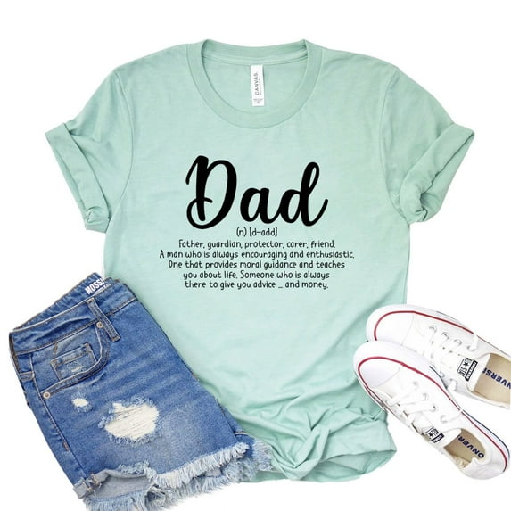 Dad Definition Shirt Daddy Tee Father's Day T-shirt Papa Gift Fatherhood Shirts Family Tshirt