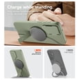 thumbnail image 6 of SURITCH for Samsung Galaxy S25 FE Case, Magnetic Protective Cover with Camera Cover and Adjustable Metal Kickstand, Sage Green, 6 of 9