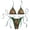 Black, variant on DHFJKG Bikini Swimsuits For Women Two Piece Beach Outfits Floral Summer Side Tie Halter Triangle Top With Thong Bottoms Trendy Beachwear