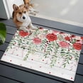 thumbnail image 3 of Pink Spring Floral Entryway Rug 2'x3'&nbsp; Non Slip Front Door Mats, Weeping Romantic Flowers Wooden Entrance Rugs Indoor Outdoor Carpet, Washable Floor Mats Small Area Rug for Bedroom Kitchen, 3 of 8