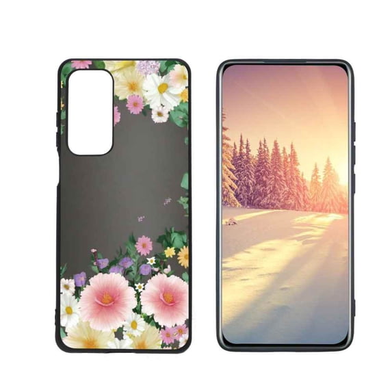 Compatible with Motorola MOTO Edge 5G UW Phone Case, Floral-Flowers-Cute70 Case Men Women, Flexible Silicone Shockproof Case for Motorola MOTO Edge 5G UW