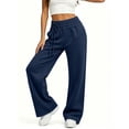 thumbnail image 5 of Posijego Women's Jogger Pants High Waisted Straight Leg Lightweight Solid Color Workout Pants Running Pants with Pockets, 5 of 7