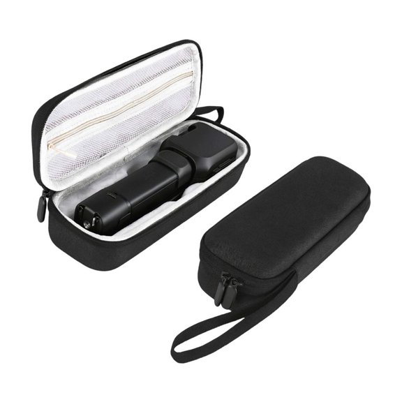 ZELVINN Hard Camera Carrying Case Zippered with Mesh Pocket for Backpack Storage Daily Carry and Compact Acce