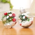 thumbnail image 5 of 10/12 piezas de bolas de Navidad transparentes de plástico rellenables de 8-10 cm, adornos colgantes para árbol de Navidad, decoración para bodas, fiestas, caja de regalo, 5 of 5