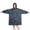 Alien Telescope Deep Blue Pattern, variant on Wearable Blanket Hoodie,Alien UFO Teal Pattern Oversized Sherpa Blanket Hoodie with Super Pockets,Super Warm Fuzzy Pullover for Women & Men