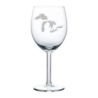 Great Lakes Wine Glass (Etch)