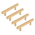 thumbnail image 1 of Era Cabinet Square Pulls,  4-Pack Brushed Gold, 1 of 6