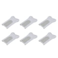 thumbnail image 1 of Minkissy Sliding Door Lock 6Pcs White Rectangular for Home Security and Childproofing, 1 of 8