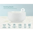 thumbnail image 5 of Ceramic Mixing Bowls, Nesting Set of 4, Embossed Kitchen Dishware, Prep, Serving, Gift, Microwave and Dishwasher Safe, 20/44/98/145 oz, 5 of 7