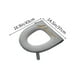 thumbnail image 3 of Adhesivo para la tapa de la tapa del asiento del váter de invierno | Anillo de asiento de inodoro de felpa suave de forro polar | Encaja en inodoros pequeños | Antideslizante, lavable, reutilizable, 3 of 6