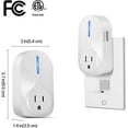 thumbnail image 4 of Wireless Outlet Switch with Remote Control - Wirelessly Turn Power On Off Wireless Electrical Outlet Plug for Household, 4 of 5