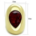 thumbnail image 2 of IP Gold(Ion Plating) Stainless Steel Ring with Top Grade Crystal in Siam for Women Siam Stone Color Style TK1836 Size 5, 2 of 4