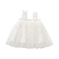 thumbnail image 4 of Birdeem Robe d'Été Adorable pour Bébé Filles Robe Douce Sans Manches à Bretelles Imprimé Fleurs Dentelle Robe d'Été, 4 of 12