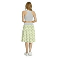 thumbnail image 5 of Women's Ethnic Vertical Stripes Geometrical A-line Printed Skirt Casual Wear, M, Pale Green Multicolor, by Ambesonne, 5 of 6