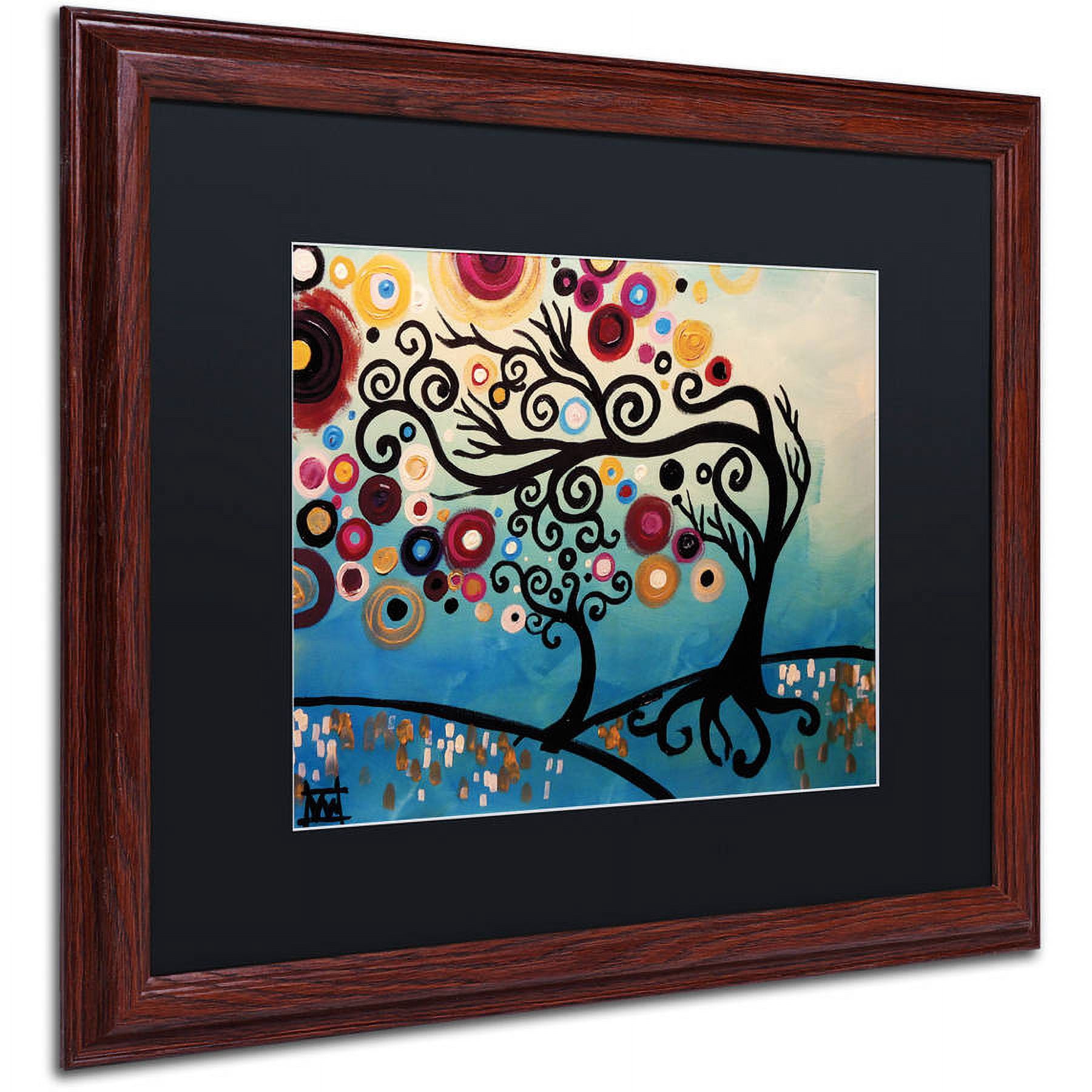 Trademark Fine Art "11" Canvas Art by Natasha Wescoat, Black Matte, Wood Frame