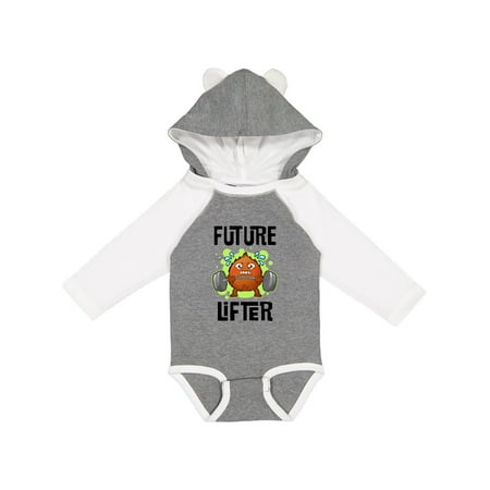 

Inktastic Weightlifting Funny Future Lifter Gift Baby Boy or Baby Girl Long Sleeve Bodysuit
