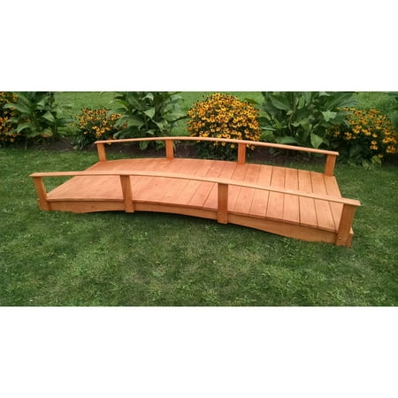 A and L Furniture Cedar Oriental Garden Bridge