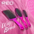 thumbnail image 6 of RED by Kiss Wig Brush, Anti-Static & Anti-Frizz for All Hair Types, Stainless Steel Bristles for Easy Detangle, Smooth Hair & Wig Without Breakage, No Snag with Knot-Free Bristles (Oval), 6 of 6