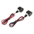 thumbnail image 1 of DYNWAVECA 2 Pieces Mini Motorcycle Turn Light Amber Indicator Light LED s Lamp for Waterproof Convenient Installation Black, 1 of 10