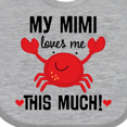 thumbnail image 4 of Inktastic Mimi Loves Me Grandson Boys or Girls Baby Bib, 4 of 4