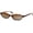 Tortoise Frame - Gradient Brown Lens, variant on Unisex Cat Eye Fashion Sunglasses, Black, 1