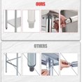 thumbnail image 4 of 48x24 In NSF Stainless Steel Prep Table with Adjustable Undershelf Heavy Duty Commercial Work Table for Kitchen Restaurant Home Hotel Use, 4 of 7
