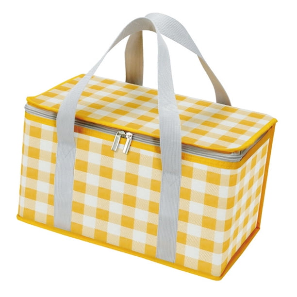 Bolsa Térmica Aislada, Bolsa De Entrega De Alimentos De Gran Capacidad, Bolsa De Almuerzo Impermeable Con Cofre De Hielo Para Picnic, Oficina, Camping