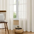 thumbnail image 2 of Cortinas Joydeco de lino filtrante de luz, 244 cm de longitud, 2 paneles, 2 of 7