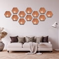 thumbnail image 4 of Ramiter Hexagon Acrylic Mirror DIY Wall Sticker 3D Stereo Home Decor With Adhesive, 4 of 5