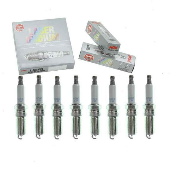 8 pc NGK Laser Iridium Spark Plugs compatible with Cadillac Escalade 6.2L V8 2015-2020