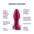thumbnail image 3 of Satisfyer Rotator Plug 2+ Anal Vibrator with App Control - Vibrating Anal Sex Toy, Butt Plug, Prostate Stimulator Toys, Anal Dildo with Rotating Base - Waterproof, Rechargeable (Pink), 3 of 6