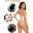 thumbnail image 6 of Tummy Control Thong Shapewear for Women Seamless Shaping Thong Panties Body Shaper Underwear, 6 of 8