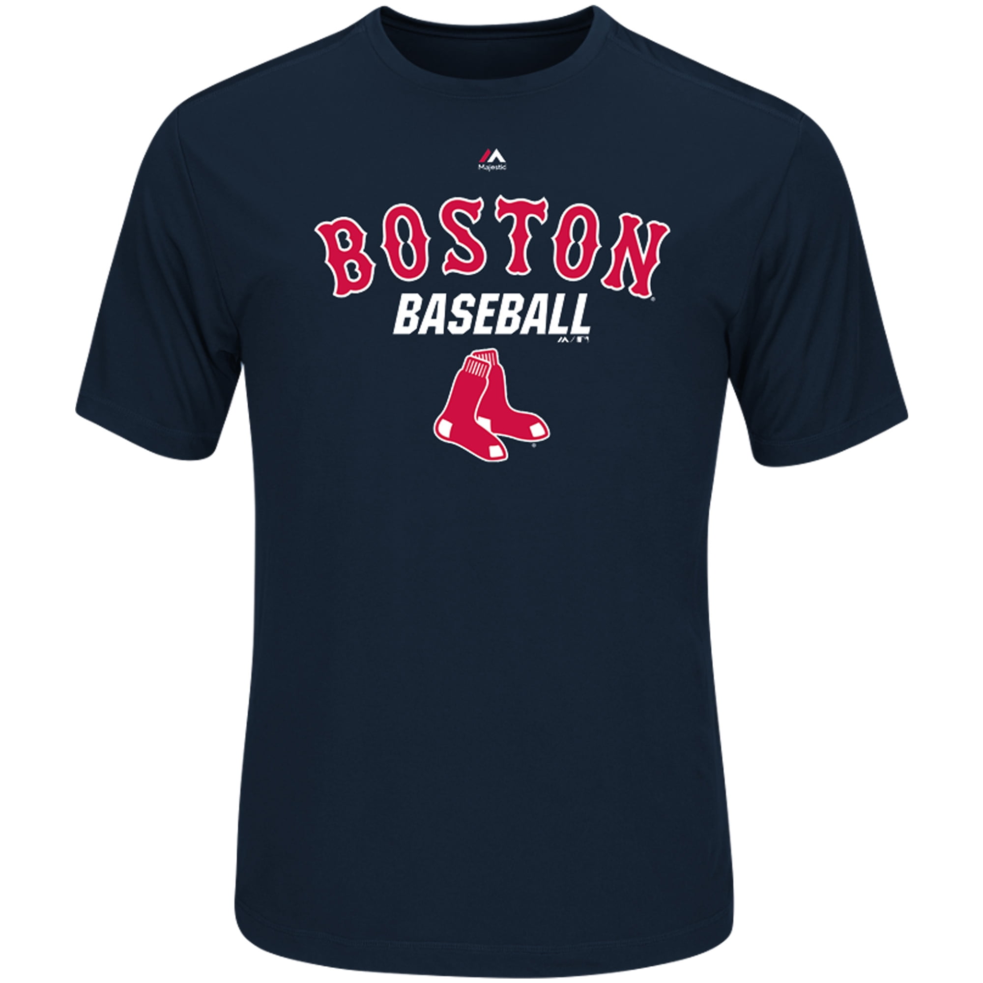 Boston Red Sox Majestic Big & Tall Synthetic T-Shirt Navy by Profile