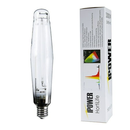 Hps Medium Base Lamp iPower 1000 Watt High Pressure Sodium Super HPS Grow Light Lamp Bulb Fully Spectrum ()