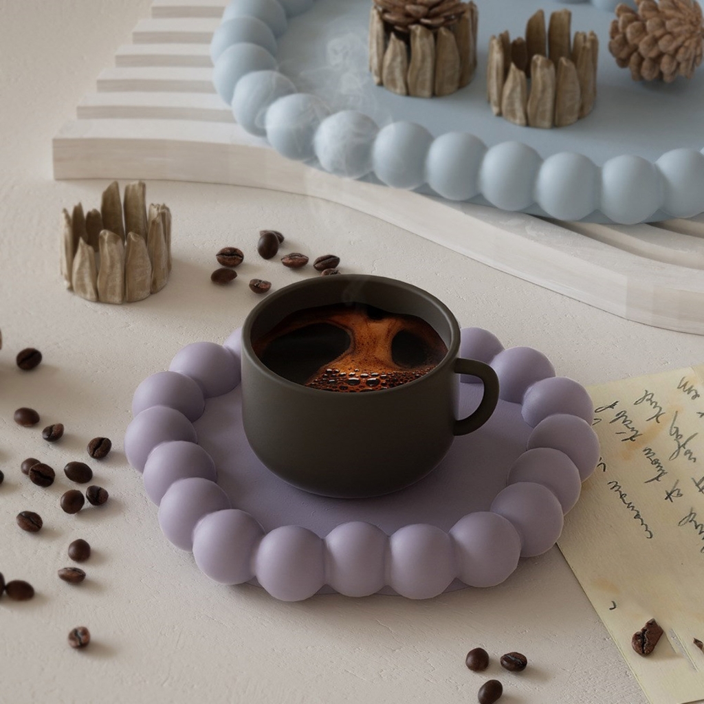 WINDLAND 6Pcs Silicone Ashtray Making Mold Geometric Cup Coaster Mould Epoxy Resin Jewelry Storage Tray Molds Plate Moulds
