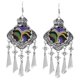 thumbnail image 2 of Joyería Colgante Pendientes Aretes Dama Borlas Perno Prisionero Retro Multicolor Púrpura, 2 of 8