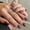 Brown, variant on 32 count White Chrome Press Nails Short Almond Nails Mirror False Nails With Design Solid Color Full Cover Stick For Women DIY Manicure Decoration