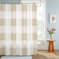 thumbnail image 4 of Cream White Buffalo Check Shower Curtains for Bathroom, Farmhouse Plaid Modern Geometric Waterproof Fabric Shower Curtain, Decorative Bathroom Curtain for Bathtub, 72"x72" , No Hooks Included, 4 of 9