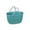 Green, variant on Clear Plastic;Portable Picnic Tote Shopper Bag; Large Plastic Utility Basket;Washable Beach Travel Handbag;Storage BagsPlastic Storage;Storage Bin;