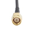 thumbnail image 4 of 2 Pcs Adaptador conector RP-SMA macho a SMA macho RG174 cable coaxial para televisión satelital negro de 6 m, 4 of 4