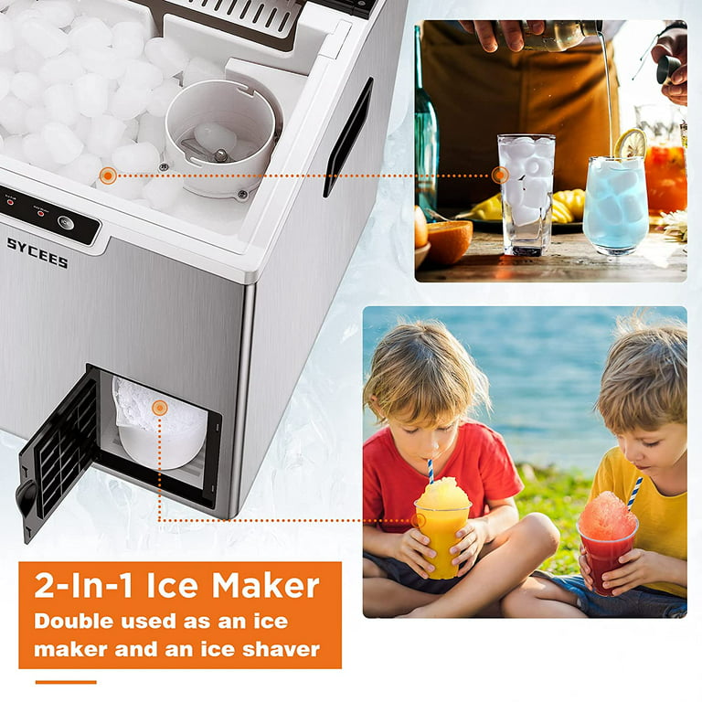 SYCEES Nugget Ice Maker Sonic Ice, Overview/Details/Reviews