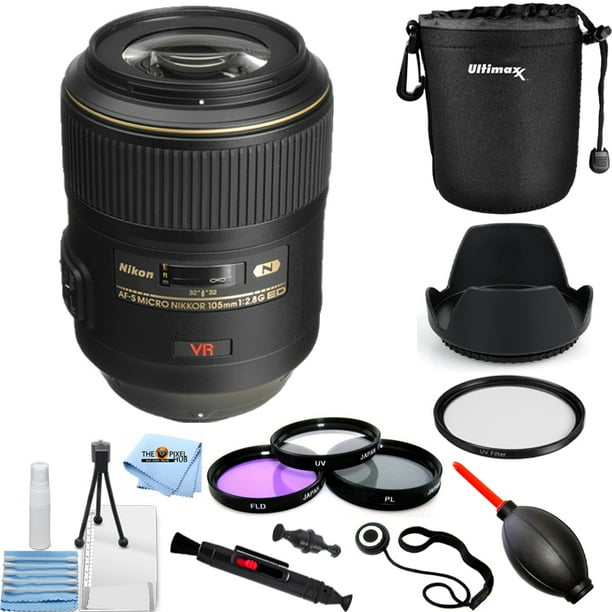 Nikon AF-S VR Micro-NIKKOR 105mm f/2.8G IF-ED Lens PRO BUNDLE