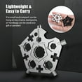 thumbnail image 4 of 23 In 1 Snow-flake Multi-Tool Pentagonal Snowflake Wrench Multitool Bottle Opener Screwdriver Kit Hand DIY Tool Adventure Tool for Outdoor Travel Camping, 4 of 8