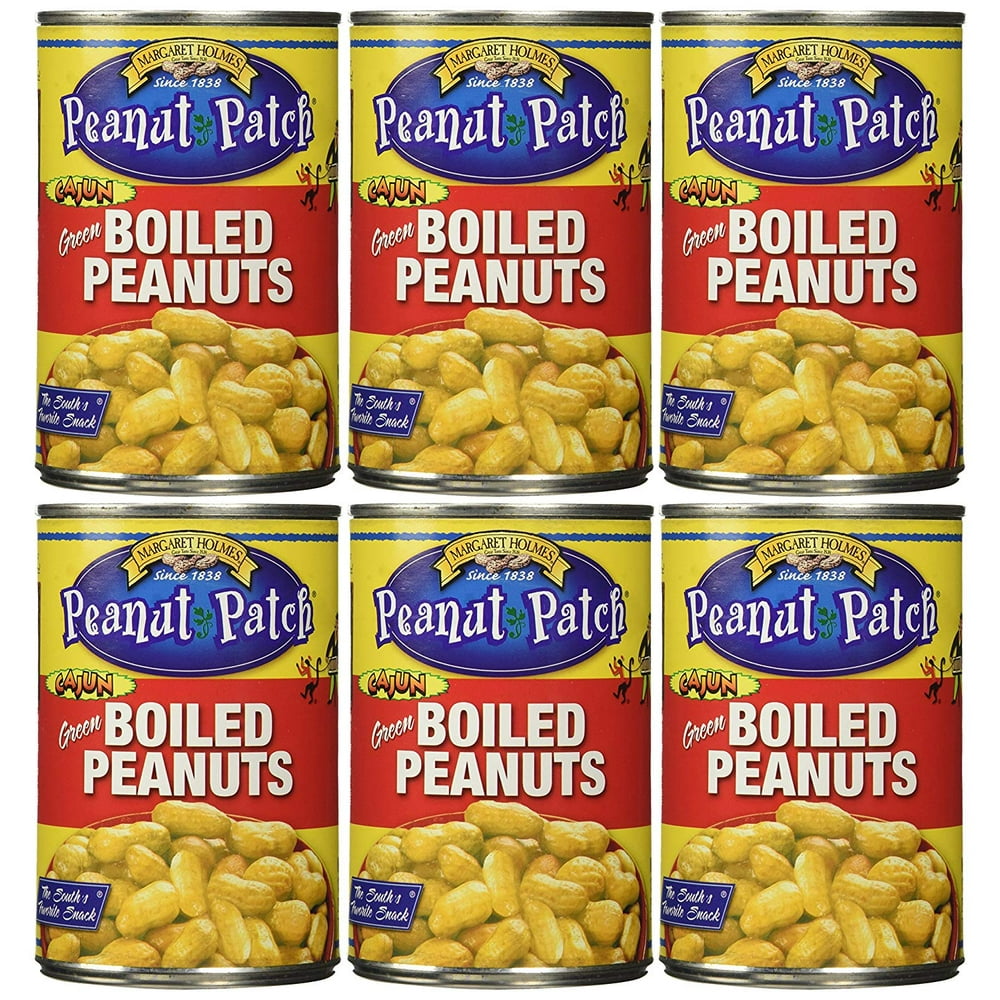 6 Piece Cajun Style Boiled Peanuts, 5.95 Pound, Peanut Patch Cajun