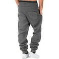 thumbnail image 6 of cllios Men's Joggers Sweatpants Fleece Active Athletic Workout Pants Elastic Waisted Drawstring Tapered Trousers with Pockets Midweight Straight Leg Fitness Track Pants, 6 of 6
