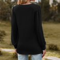 thumbnail image 5 of up to 60% off Gifts Usmixi Clearance Sale Sweatshirt for Women Casual Solid Lightweight Chiffon Lantern Sleeve Ladies Pullover Tunic Tops Winter Trendy Plain V-Neck Long Sleeve Blouses, 5 of 5