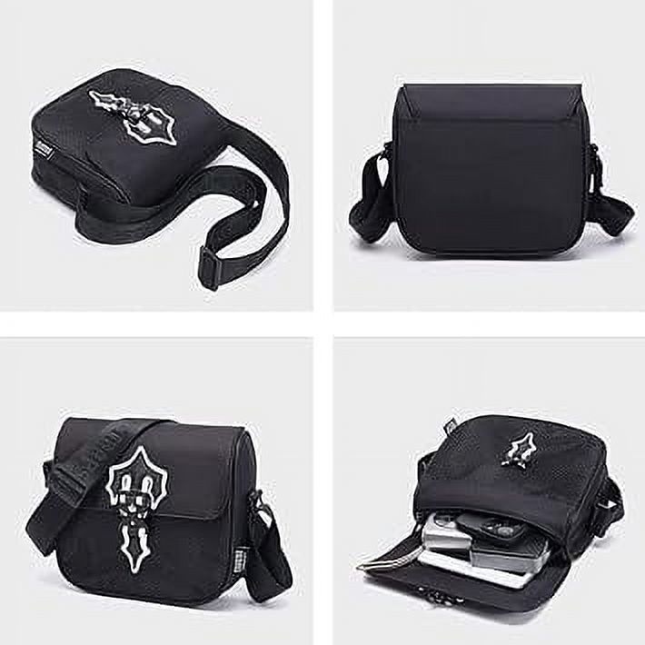 バッグ Trapstar messenger bag Black/Green Trapstar Messenger Bag