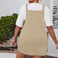 thumbnail image 5 of Tii.MM Women's Plus Size Overall Dress Lounge Straps Neck Sleeveless Casual Loose Short Dress with Pocket, 5 of 7