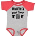 thumbnail image 3 of Inktastic Minnesota Awesome Since 1858 Boys or Girls Baby Bodysuit, 3 of 5