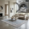 thumbnail image 2 of SAFAVIEH Serapi Maximillian Oriental Machine Washable Area Rug, Blue/Beige, 6'7" x 6'7" Square, 2 of 16
